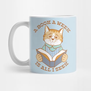 A Book a Week is all I Seek Mug